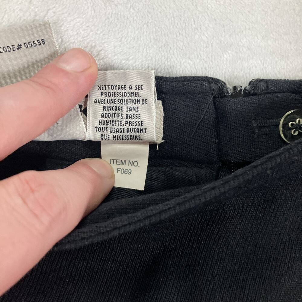 Vintage Eddie Bauer Aka Women's Size 6 Black Pencil Skirt 100% Wool Office Siren - Picture 8 of 11